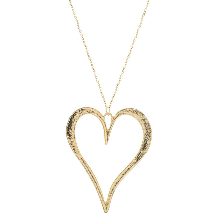 Steel heart pendant necklace (Steel 316L)