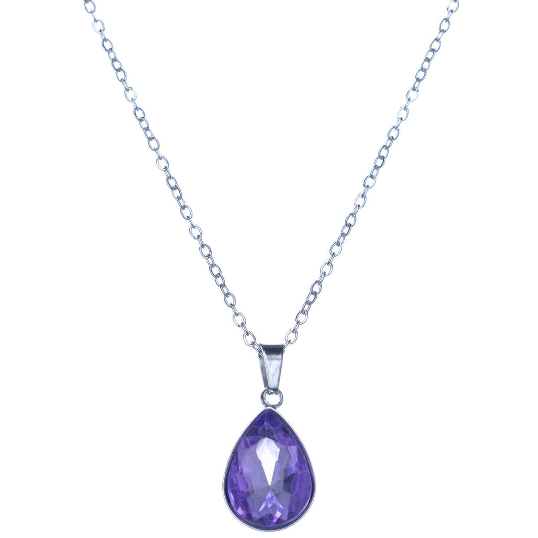 Kivellinen pisara riipus kaulakoru (Teräs 316L)