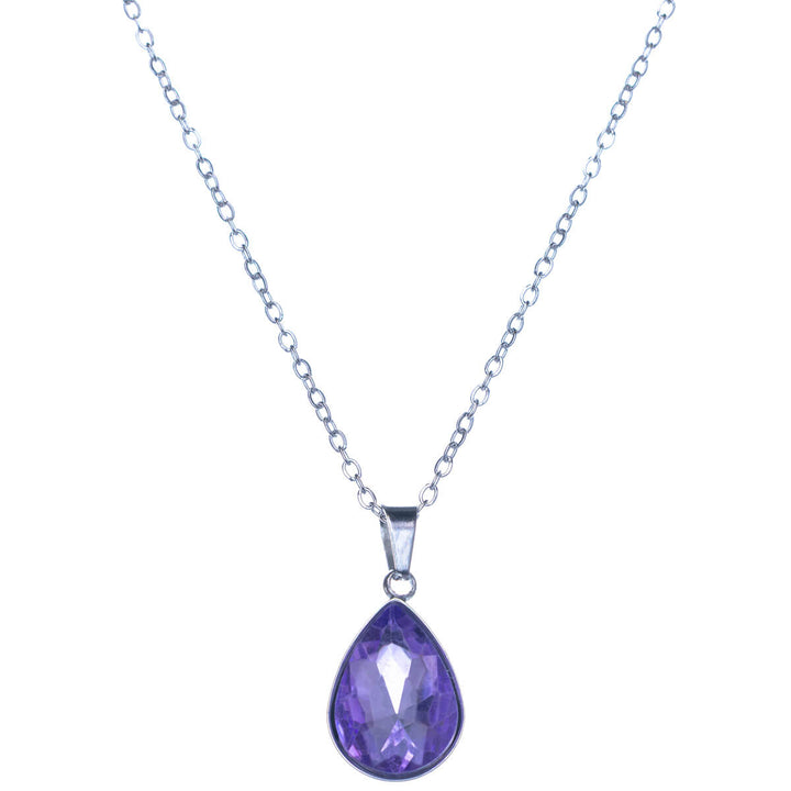 Kivellinen pisara riipus kaulakoru (Teräs 316L)