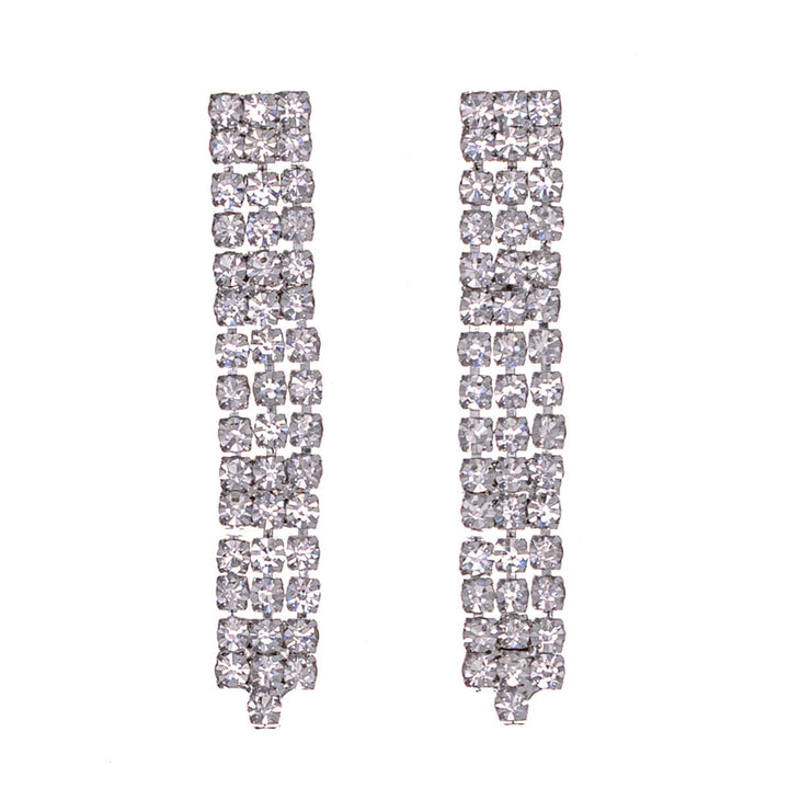 Kivellinen y-muotoinen juhlakaulakoru + korvakorut