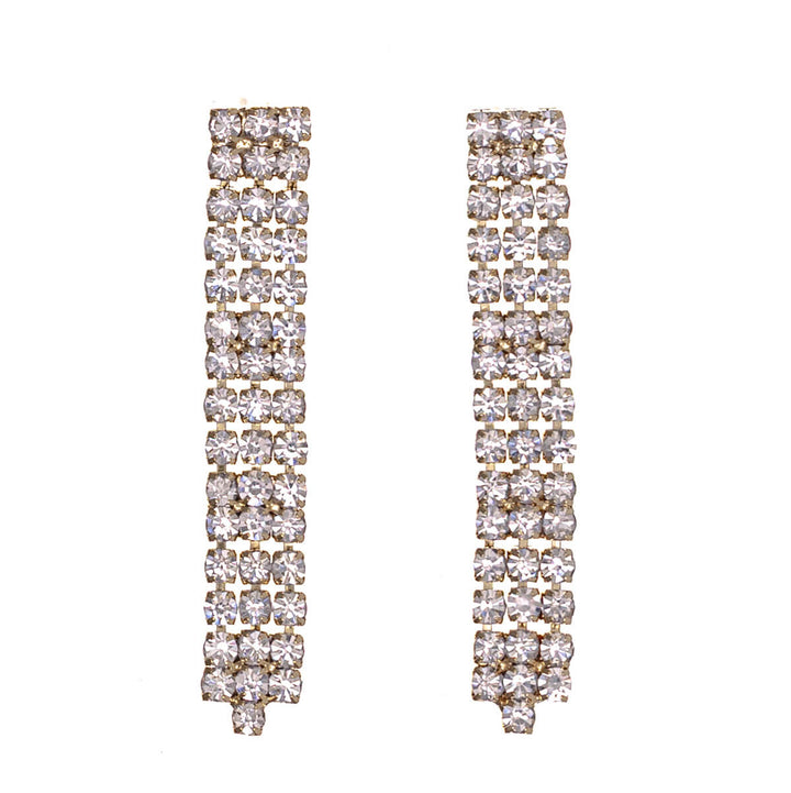 Kivellinen y-muotoinen juhlakaulakoru + korvakorut