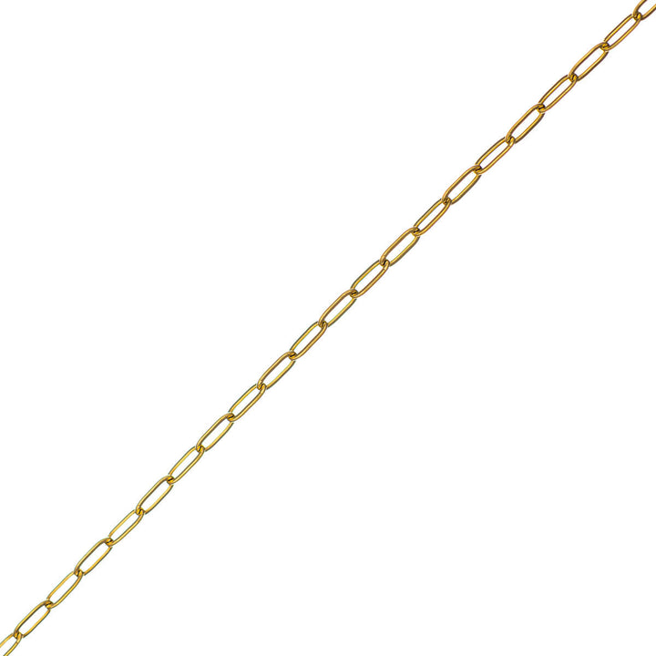 Halsband med tunn kabel 43cm +5cm (Stål 316L)