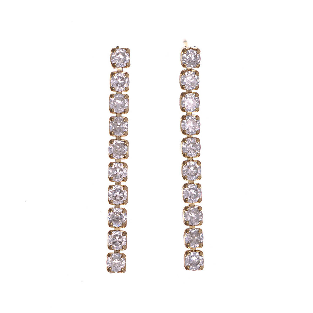 Zirkonia partyhalsband riviera & örhängen