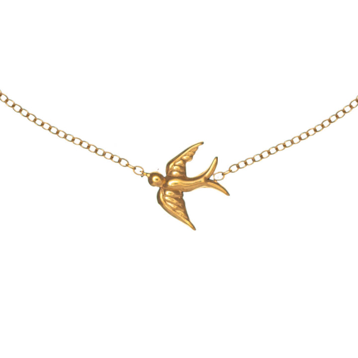 Swallow halsband 40 cm + 5 cm (316L stål)