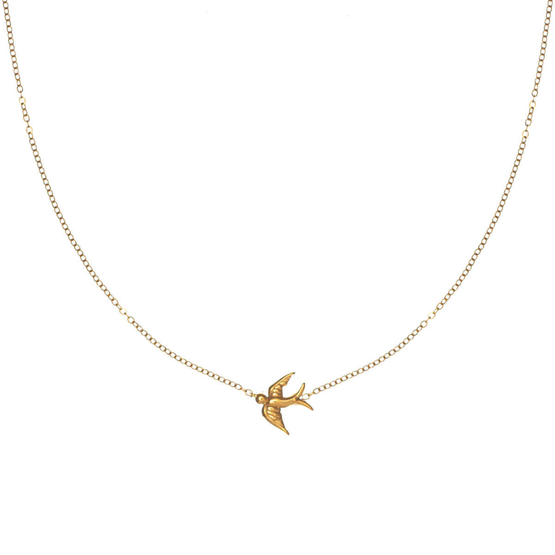 Swallow halsband 40 cm + 5 cm (316L stål)