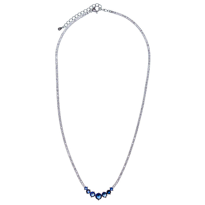 Multi-stone zirconia necklace