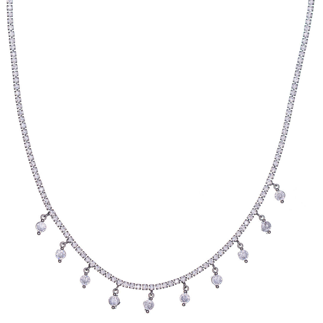 Dangle zirconia necklace