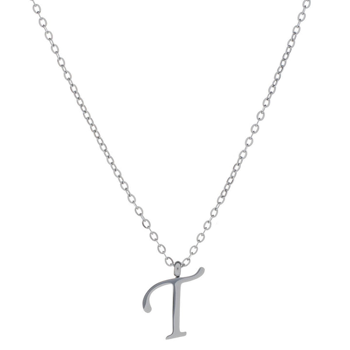 Bokstavshalsband, dekorativ bokstav – kirurgiskt stål (316L)