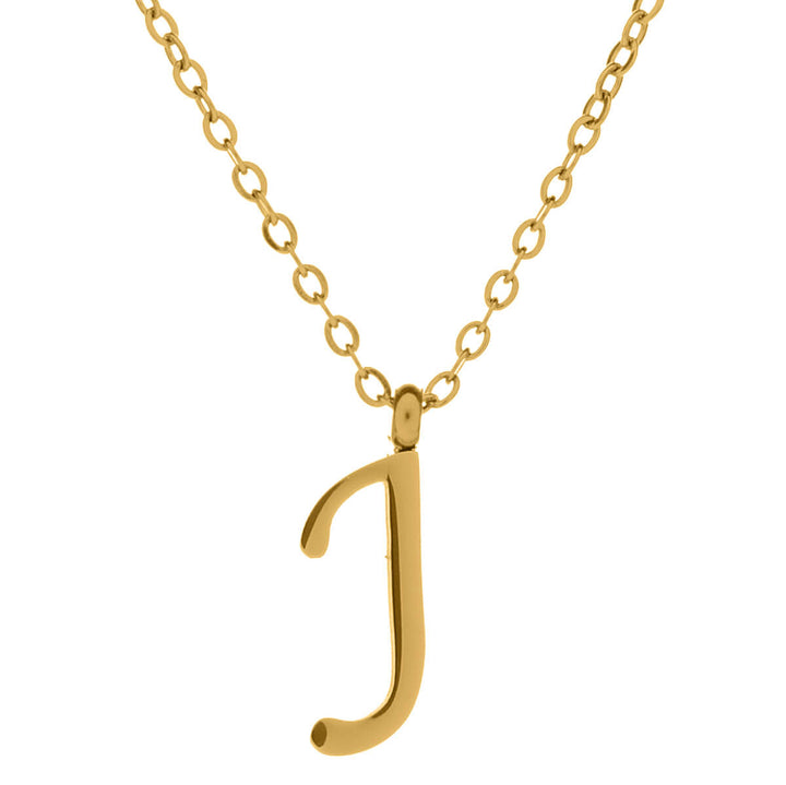 Kultainen kirjainkaulakoru kaunokirjain – 18k kirurginteräs (316L)