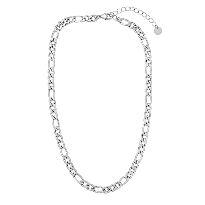Lyhyt Teräksinen figaro kaulaketju 40cm +5cm (Teräs 316L)