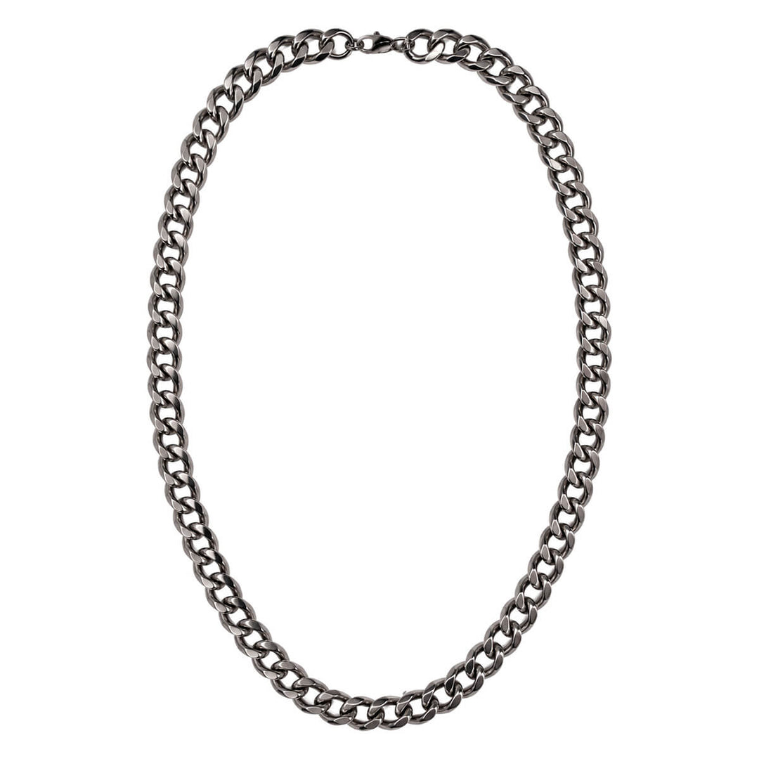 Miesten kaulaketju teräksinen panssariketju 1,1cm 55cm (Teräs 316L)