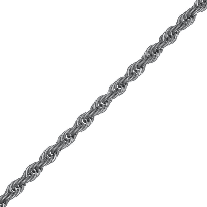 Steel cordelia necklace 8mm 60cm (Steel 316L)