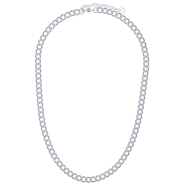 Rounded armoured chain steel neck chain 6mm 45cm +5cm