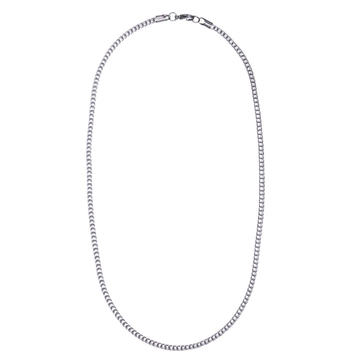 Steel foxtail necklace 3mm 54cm (Steel 316L)