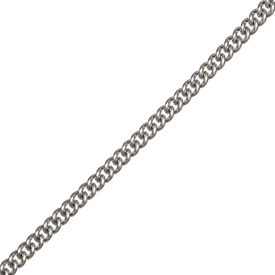 Rounded armoured steel chain chain 60cm 1cm (Steel 316L)