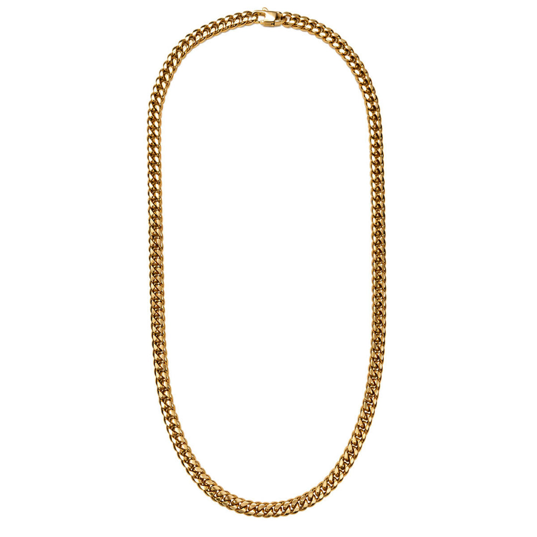 Halsband med armerad stålkedja 6mm 60cm (Stål 316L)