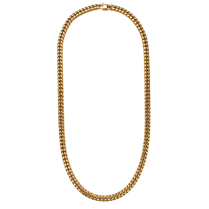 Halsband med armerad stålkedja 6mm 60cm (Stål 316L)