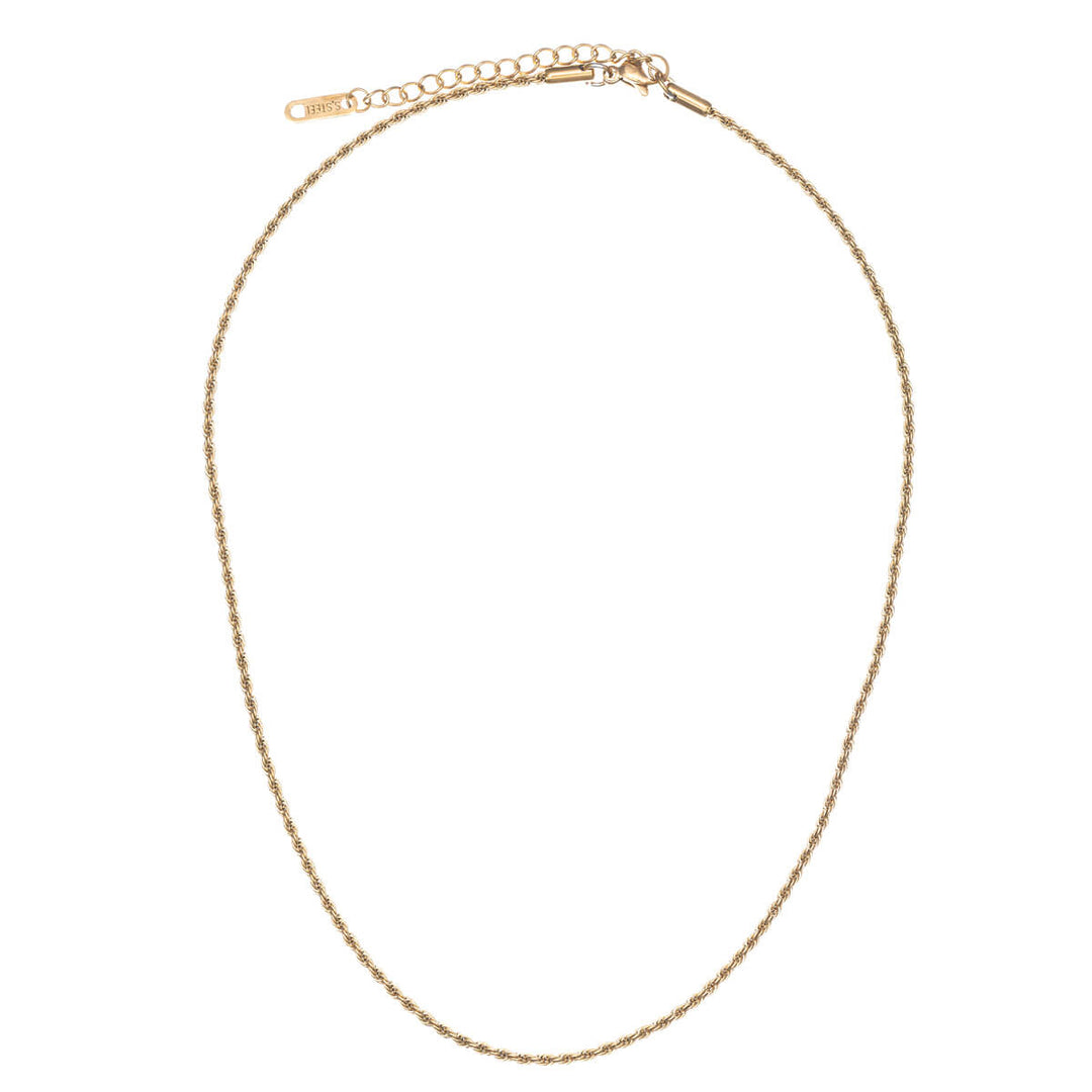 Cordelia ketju teräs kaulakoru 2mm 39cm (Teräs 316L)