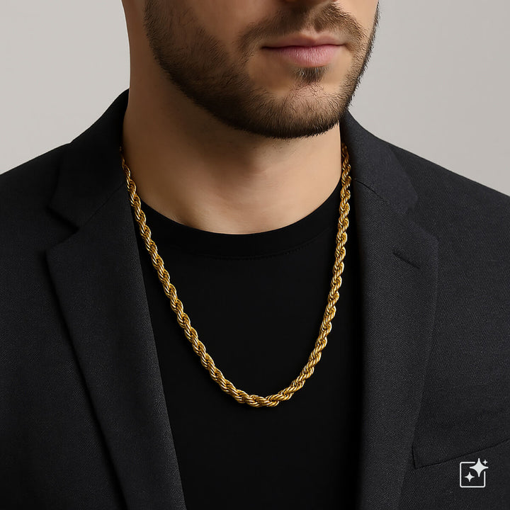 Cordelia-halsband i stål 10mm 70cm (Stål 316L)