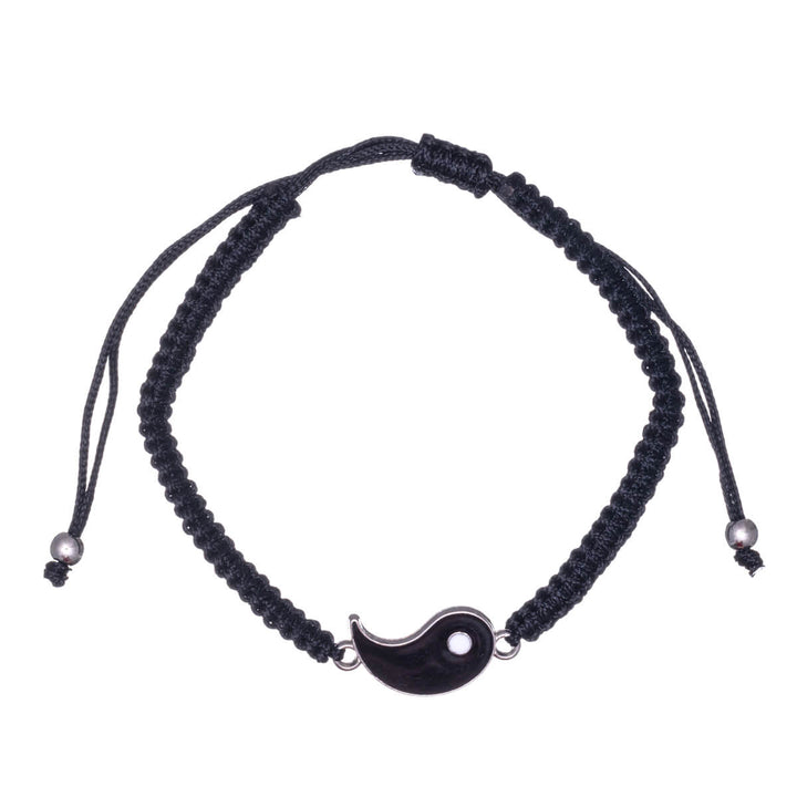 Yin yang vänskapsarmband justerbart armband 2st