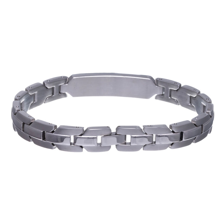 Armband av stålplåt 21,5 cm (stål 316L)