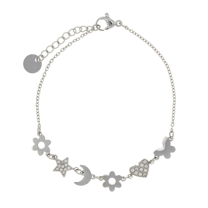 Steel bracelet with decorations (Steel 316L)