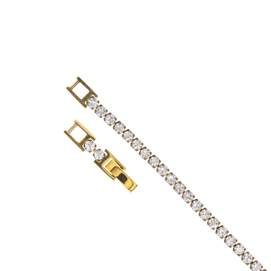 Zirconia tennis bracelet 3mm (Steel 316L)