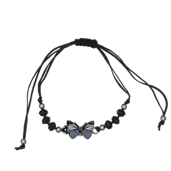 Färgglatt justerbart fjärilsarmband