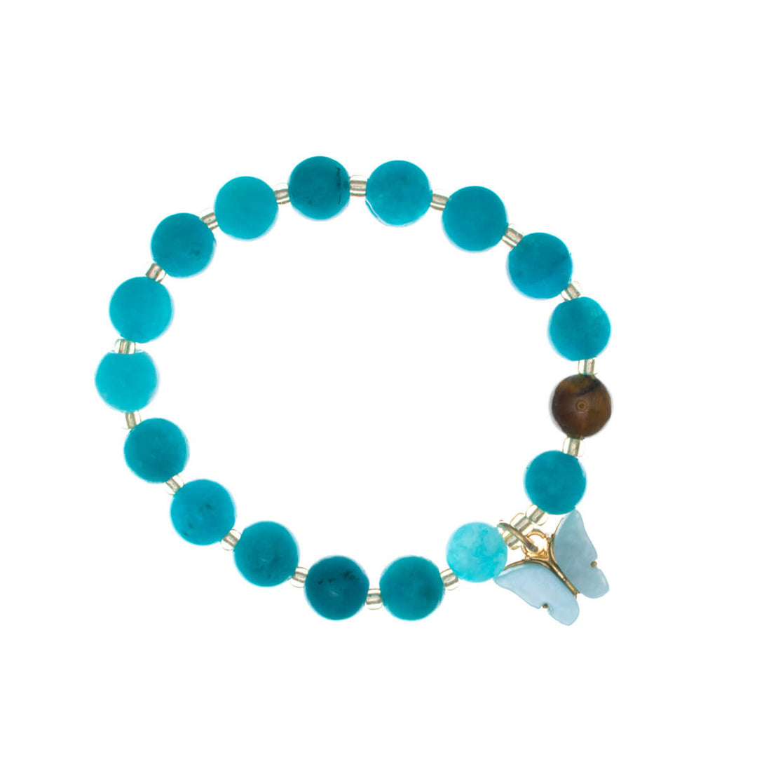 Kivihelmi rannekoru perhos riipuksella