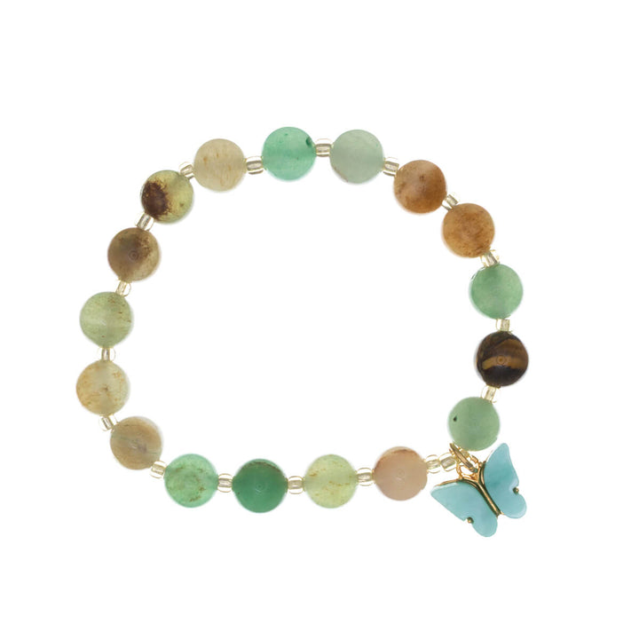 Kivihelmi rannekoru perhos riipuksella