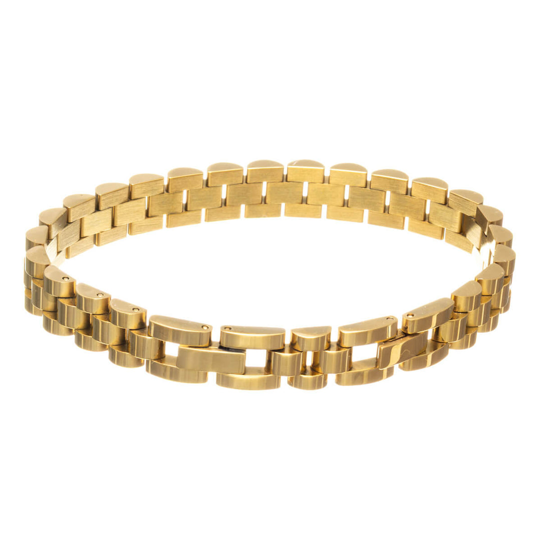 Presidentarmband i stål 1cm (stål 316L)