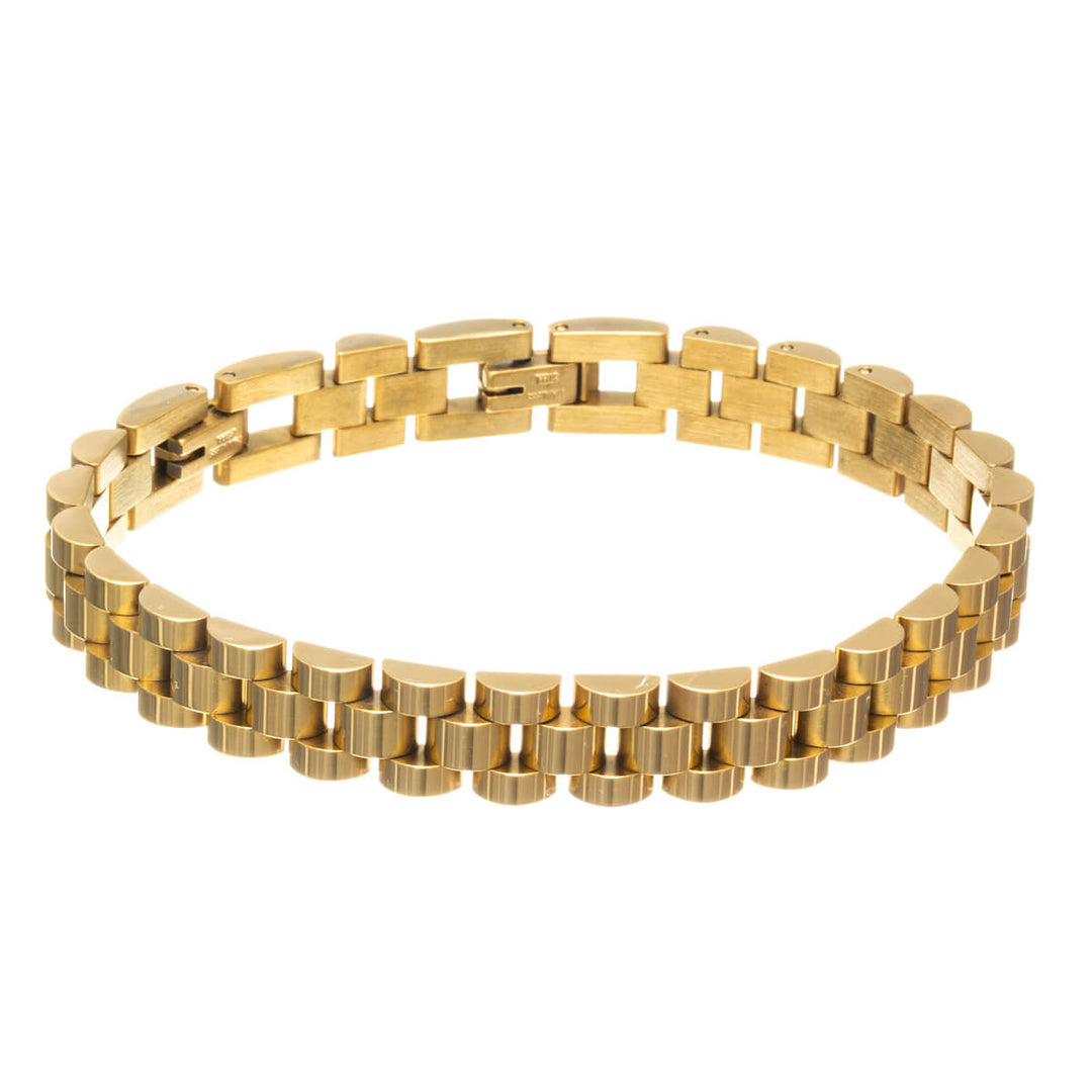 Presidentarmband i stål 1cm (stål 316L)