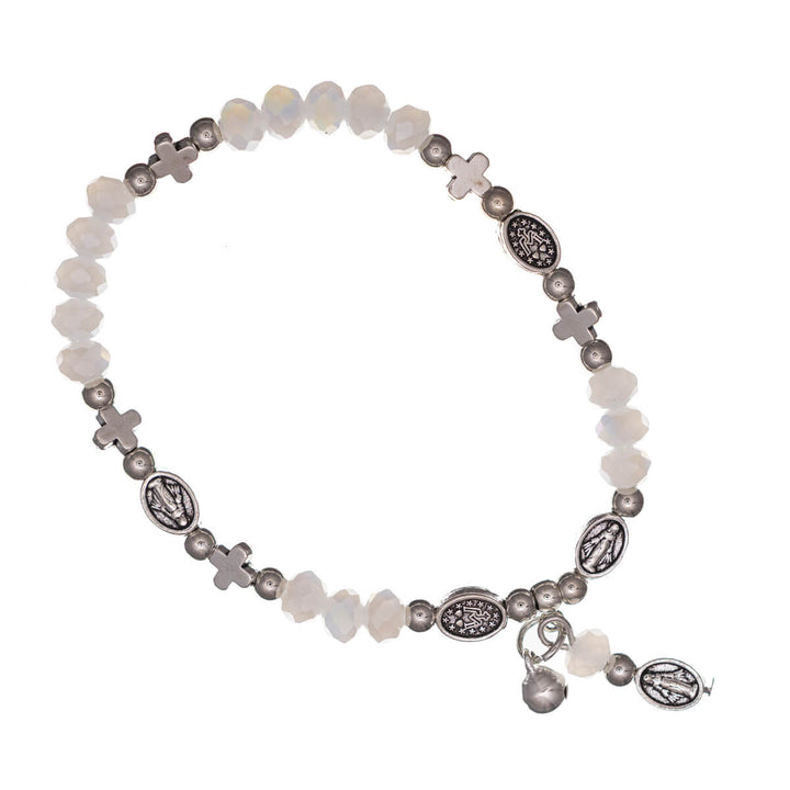 Flexibelt armband med korspärlor