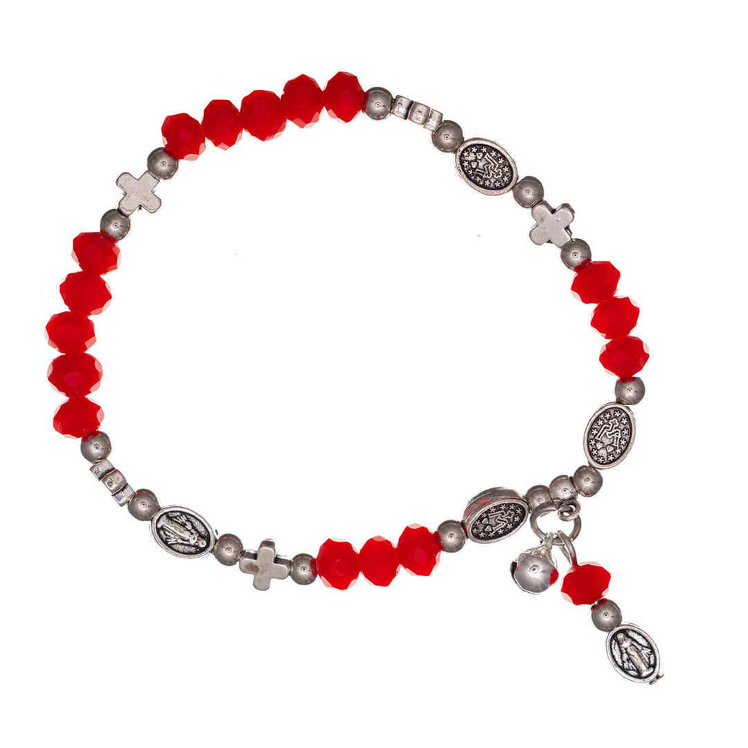 Flexibelt armband med korspärlor