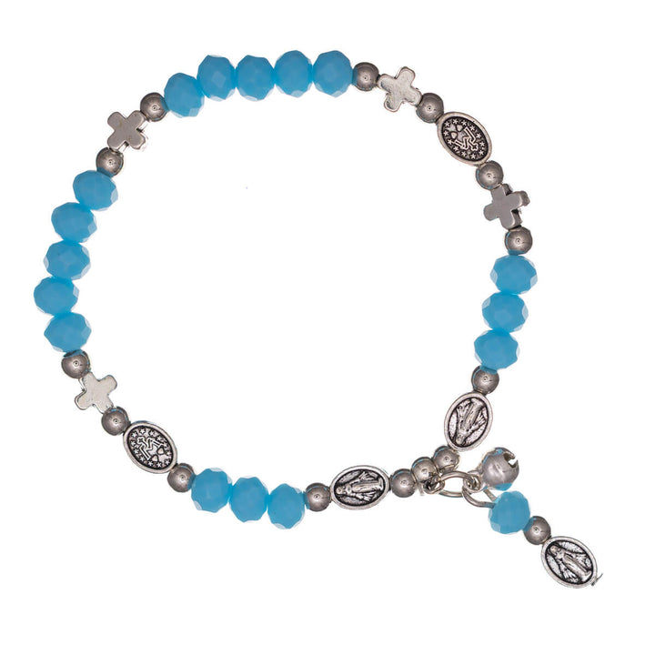 Flexibelt armband med korspärlor