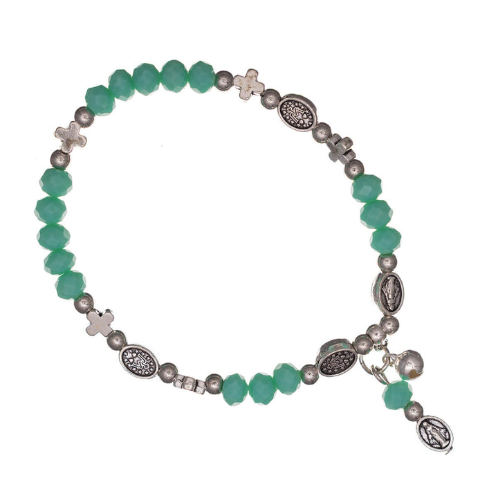 Flexibelt armband med korspärlor