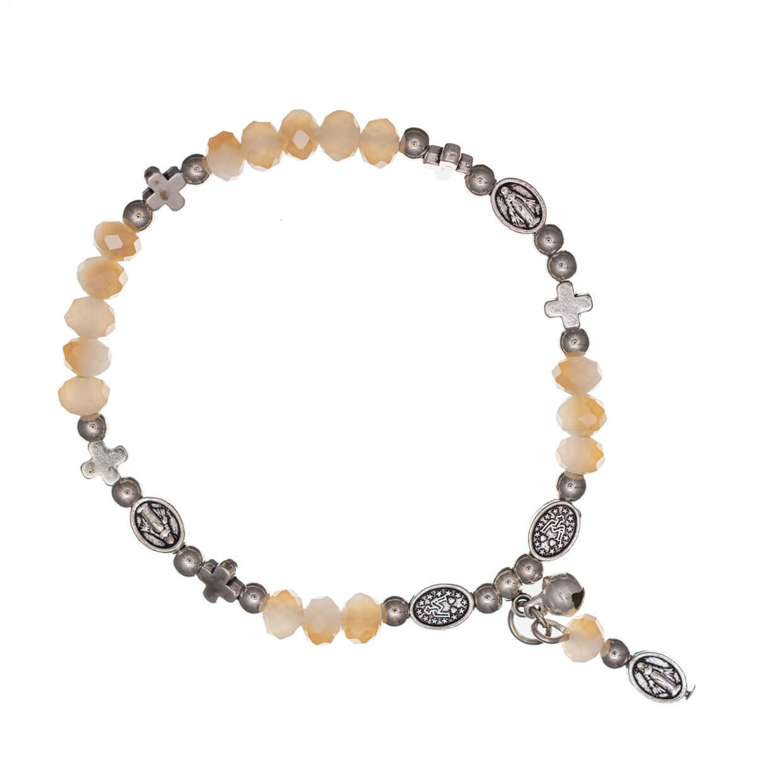 Flexibelt armband med korspärlor