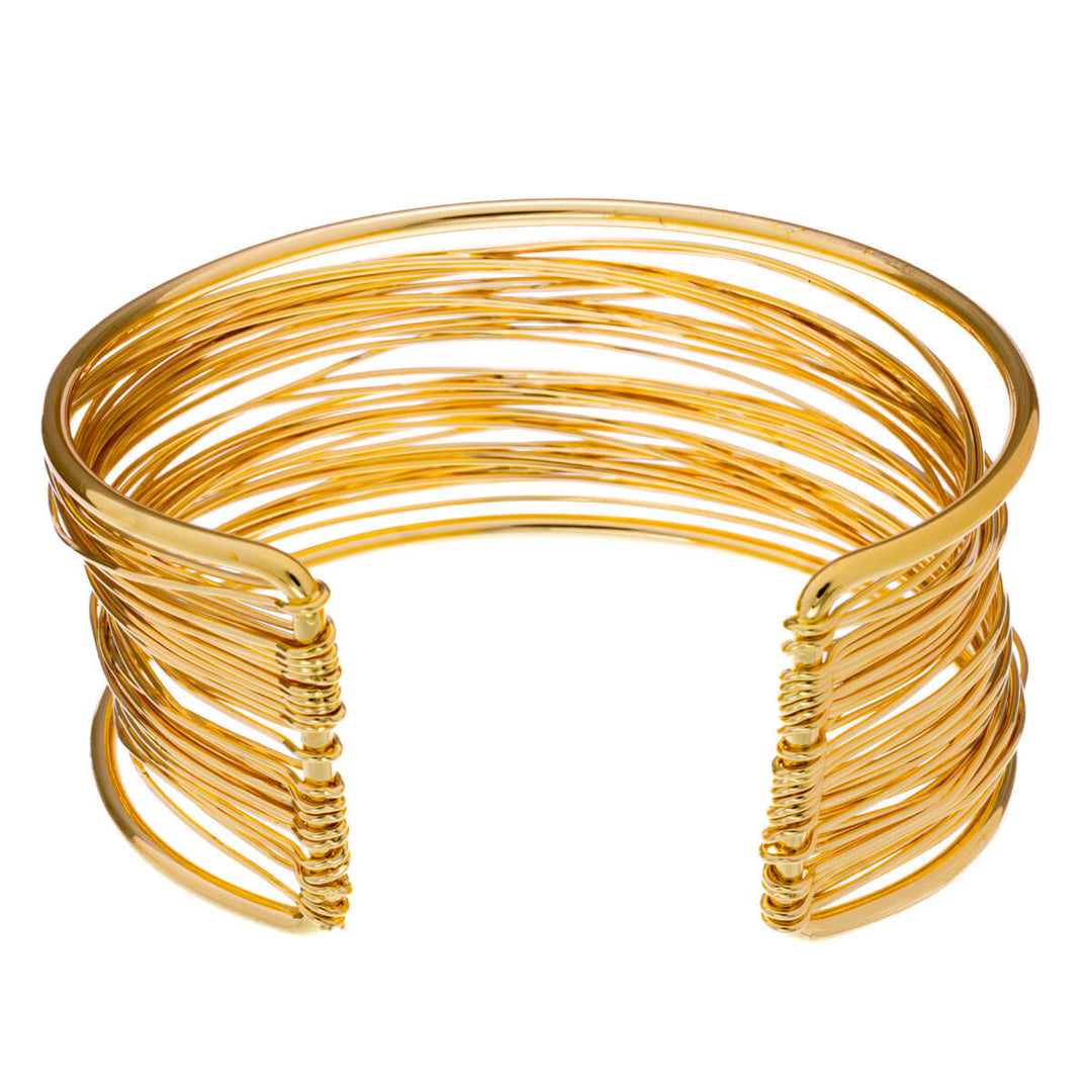 Teräksinen aukinainen leveä rannekoru (Teräs 316L)