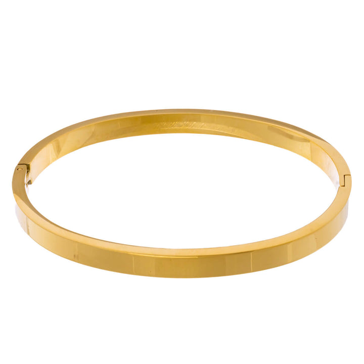 Flat steel bracelet with hinge 5mm (Steel 316L)