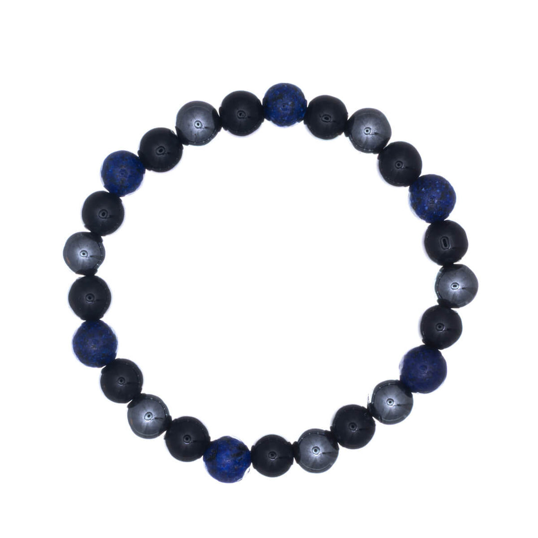 Hematiitti kivihelmi rannekoru joustava