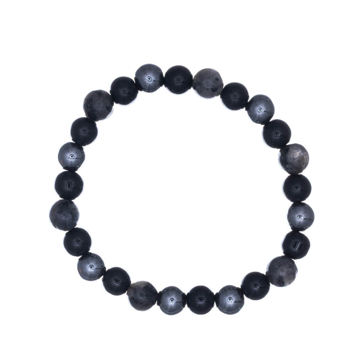 Hematiitti kivihelmi rannekoru joustava