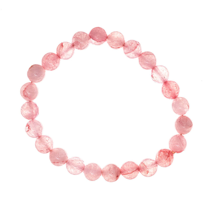 Flexibelt armband med stenpärlor 8 mm