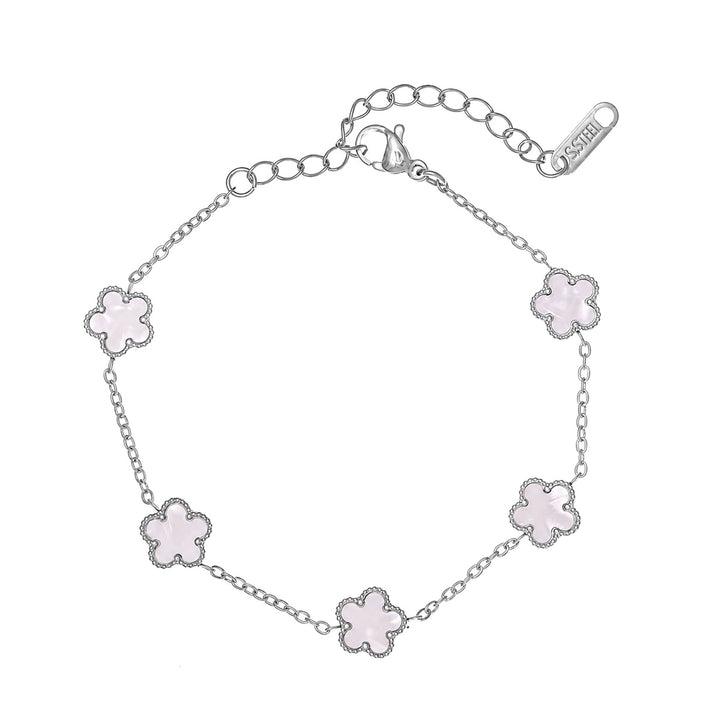 Teräksinen neliapila rannekoru (Teräs 316L)