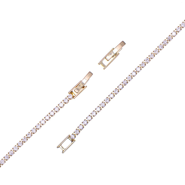 Delikat rund zirkonia tennisarmband