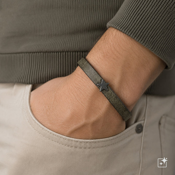 Justerbart armband med stjärndekor