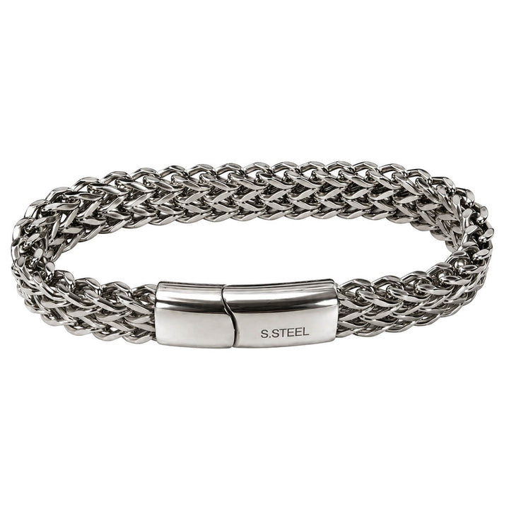 Wide Foxtail Chain Bracelet (316L Stainless Steel)