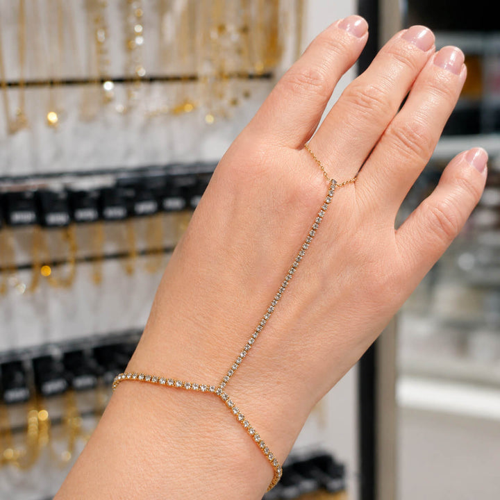 Strassarmband med ring – kirurgiskt stål 316L