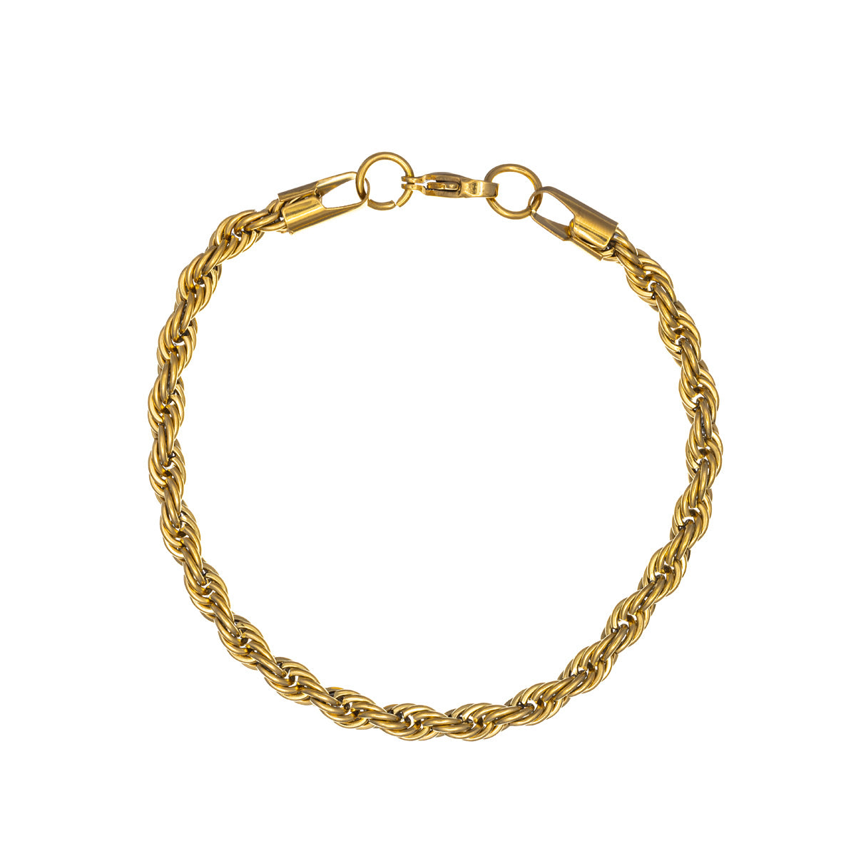 Rope chain bracelet cordell-chain 5mm 22cm (Steel 316L)