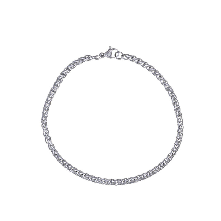 Steel narrow bracelet 4mm 21cm (Steel 316L)