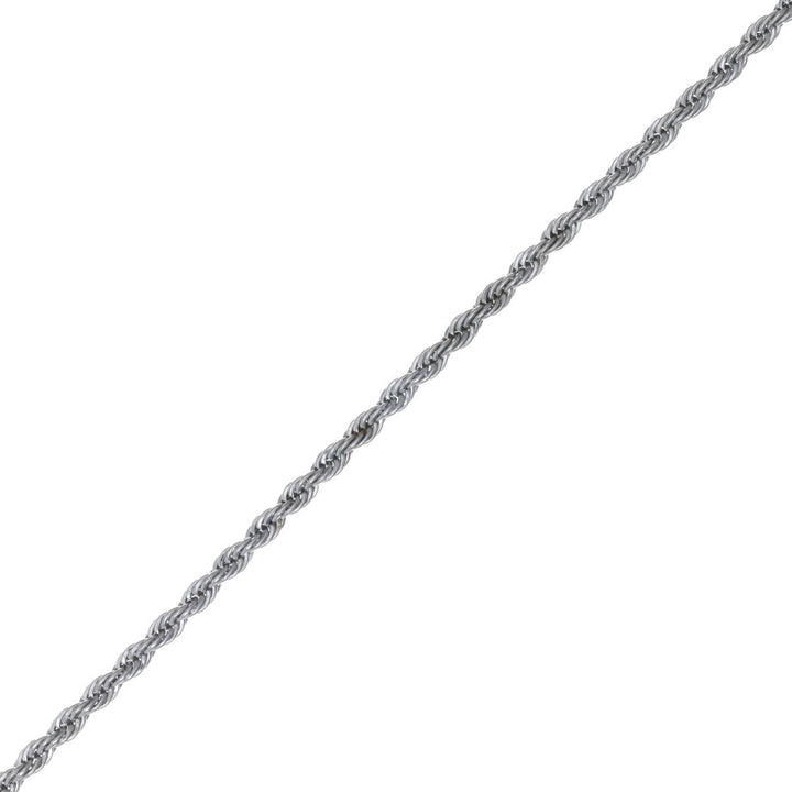 Rope chain bracelet cordell-chain 3mm 21,5cm (Steel 316L)